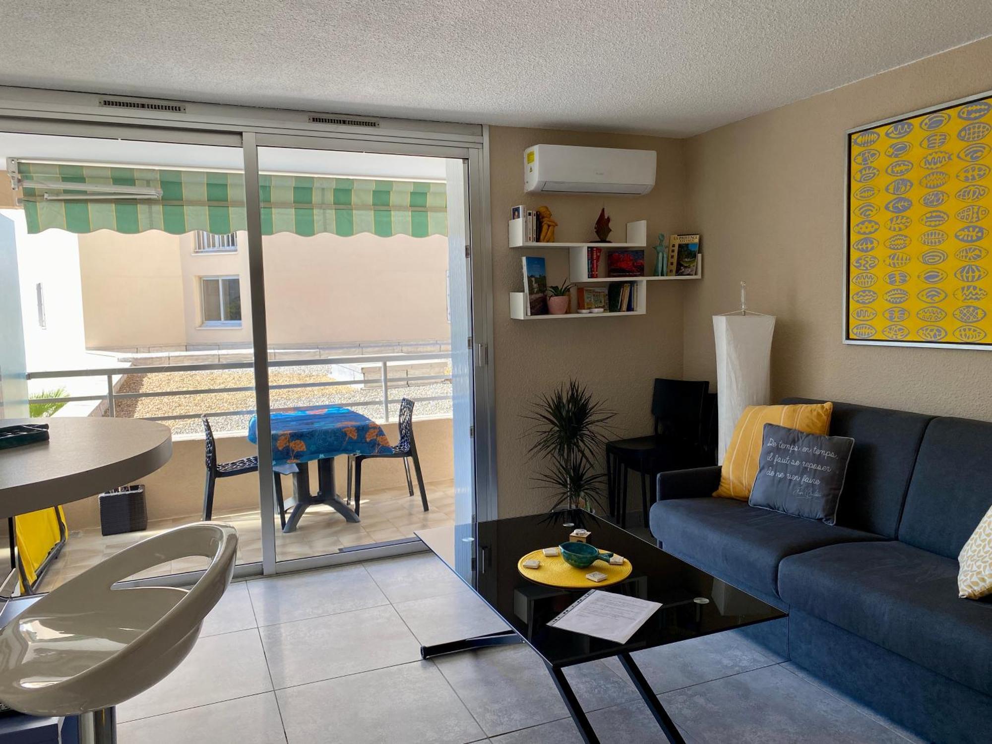 Studio 127, Vue Mer Et Piscine, Port Santa Lucia Сен-Рафаэль Экстерьер фото